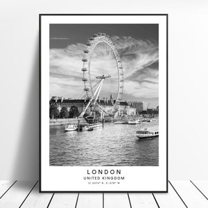 London Reise-Druck London Poster Minimalistischer London Print London Wandkunst London City Poster London Geschenk Poster