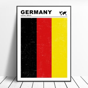 Germany flag poster - .de