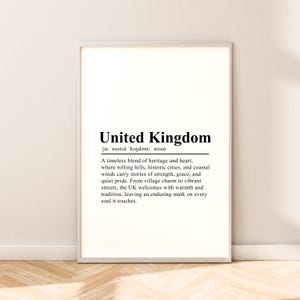 Verenigd Koninkrijk reizen afdrukken Britse muurkunst Verenigd Koninkrijk afdrukken muurcitaat Verenigd Koninkrijk poster minimalistische Verenigd Koninkrijk kunst Home decor cadeau