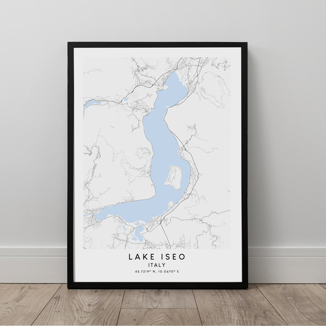 Lake Iseo Map Minimalist Lake Iseo Print Lake Iseo Wall Art Lake Iseo Lake Iseo Map Minimalist Lake Iseo Print Lake Iseo Wall Art Lake Iseo