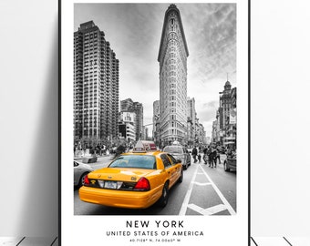 New York Print New York Poster New York Wall Art New York City Travel Print New York Home Décor Minimalist New York Art Print Gift Poster