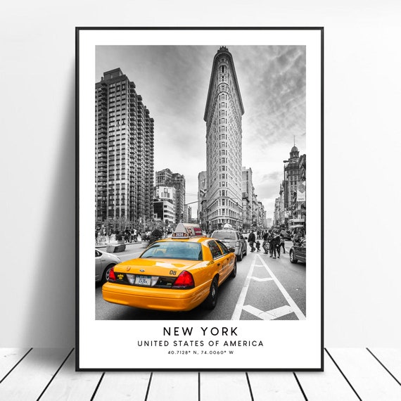 New York Print New York Poster New York Wall Art New York City Travel Print New York Home Décor Minimalist New York Art Print Gift Poster