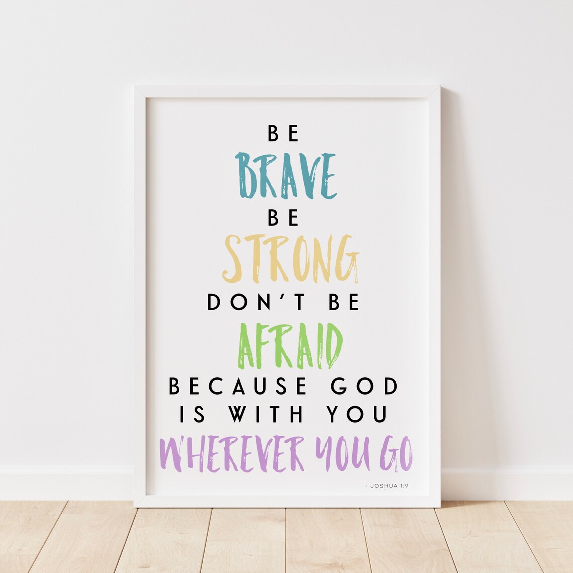 Bible Quote Wall Print for Kids Bedroom Decor Inspirational Etsy