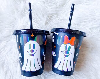 Mouse Ghost Cold Cup | Kids Halloween Cup | Kids Ghost Cup , Halloween Gifts for Kids | Spooky Kids Cup , Boo Basket Stuffer for Kids