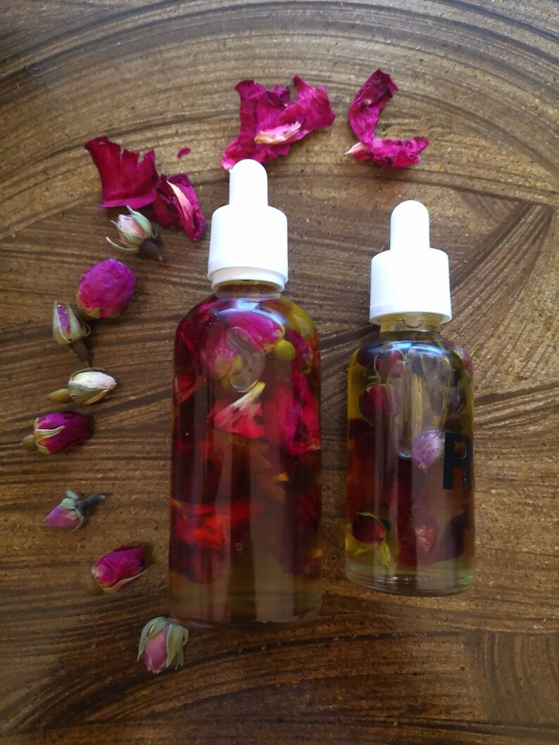 Rose Oil Face Serum Etsy