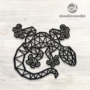 Gecko Drinks Coaster | Geometric Lizard | Home Decor | Gifts | Animal Coaster | Reptiles | 3D Printed