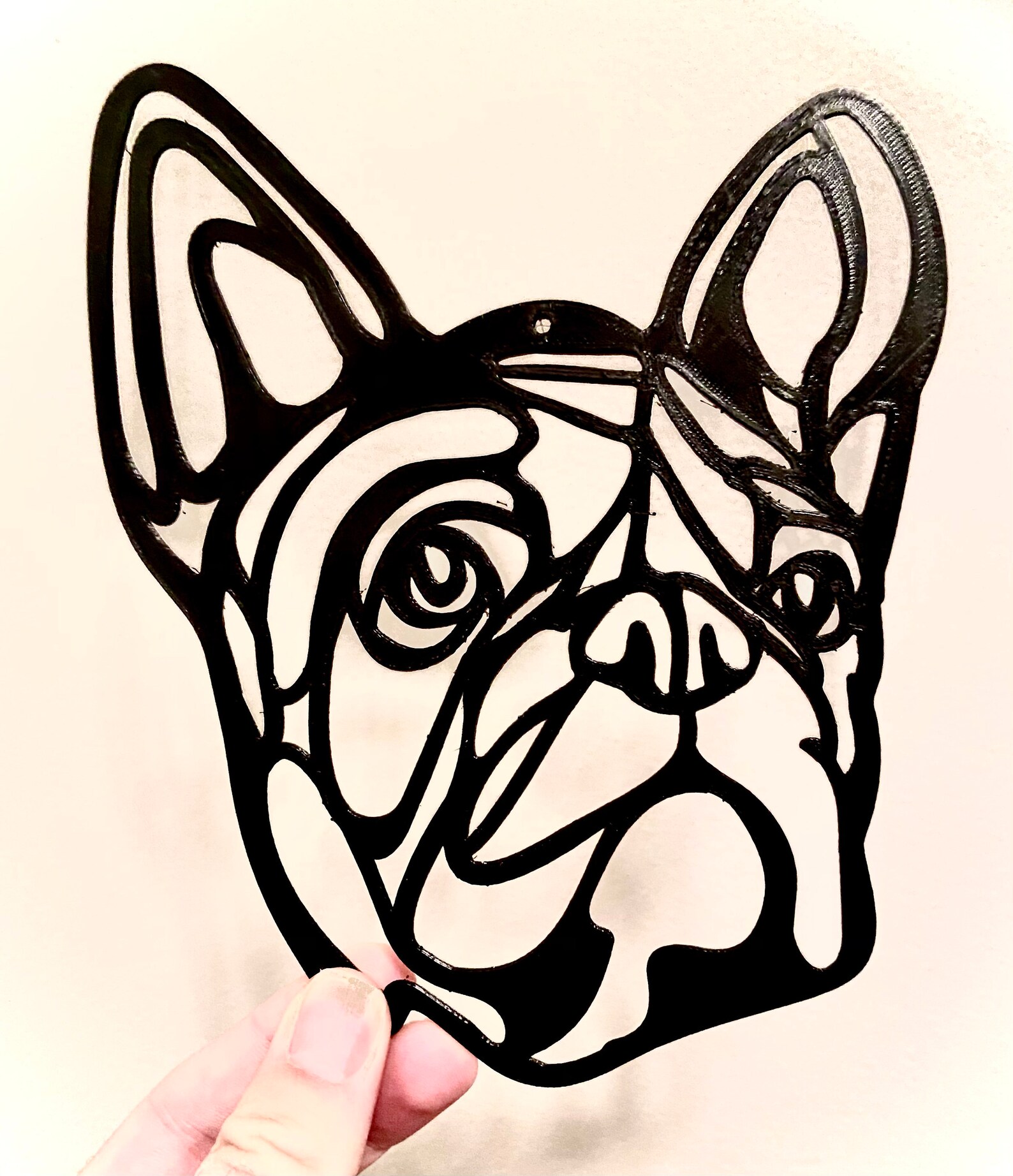 French Bulldog 3D Printed Wall Art / Frenchie Dog Home Decor / PLA