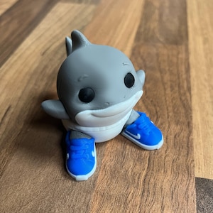 Baby Tralalero tralala Italian Brainrot Figurine Viral TikTok Meme Fans Collectible Trend Movable 3D Printed Shark Toy Fun Gift