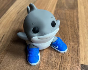 Baby Tralalero Tralala Italiaanse Brainrot Beeldje Viraal TikTok Meme Fans Collectible Trend Beweegbare 3D-gedrukte Haai Speelgoed Leuk Cadeau