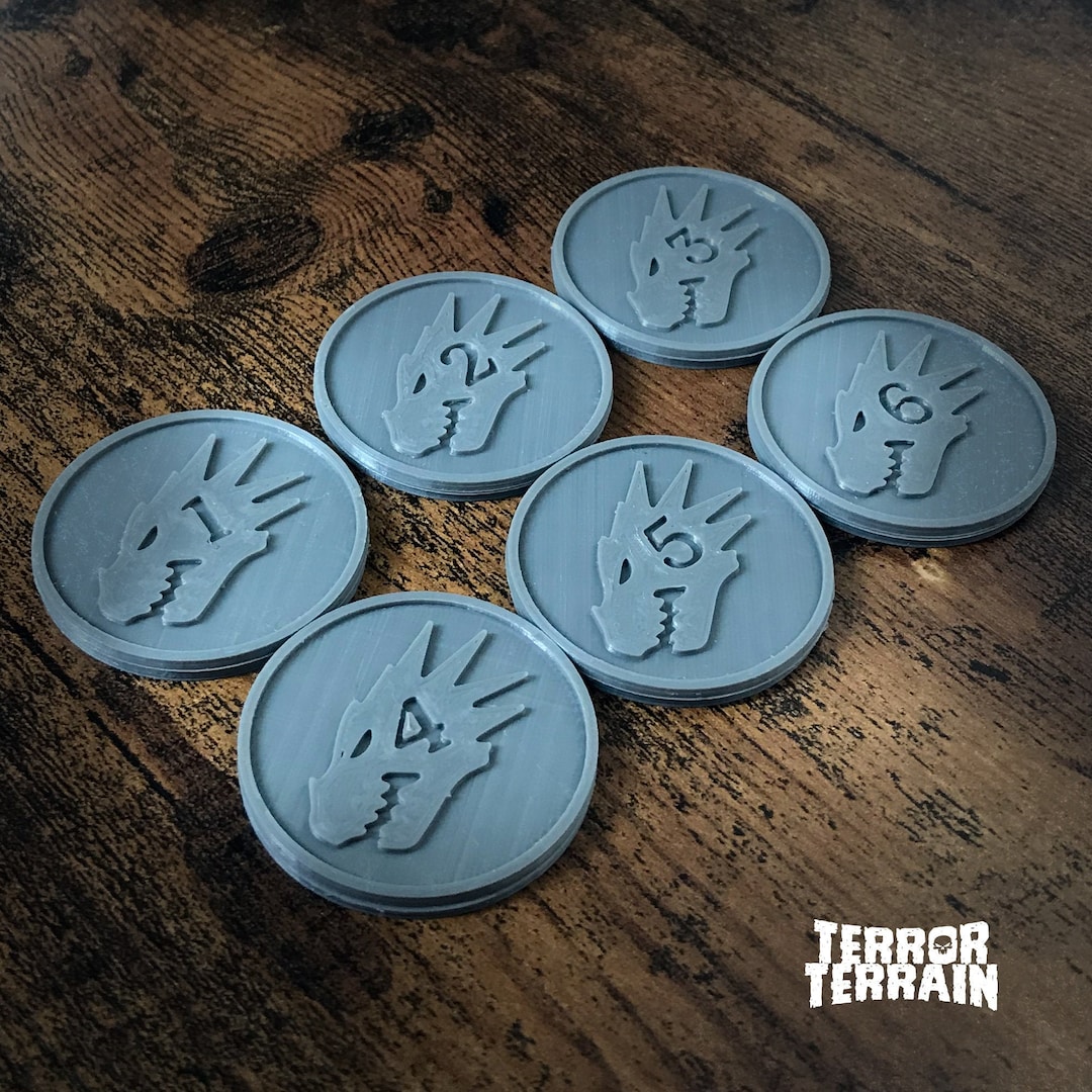 Salamanders Inspired Double-sided Objective Marker Tokens 40k Wargaming ...