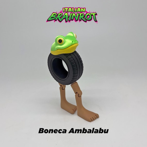 Boneca Ambalabu Italian Brainrot Articulated Figurine Viral Tiktok