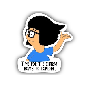 Sticker en vinyle résistant à l&#39;eau Bob&#39;s Burgers inspiré TINA BELCHER