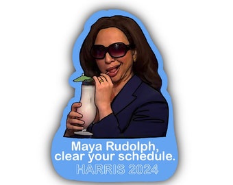 Kamala Harris 2024 Maya Rudolph sticker