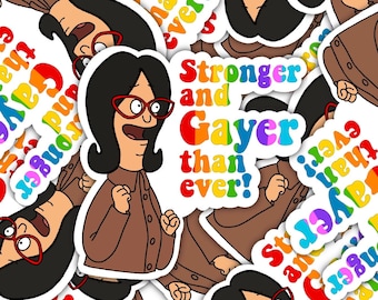 Bob’s Burgers inspired LINDA  BELCHER Water Resistant  Vinyl Sticker