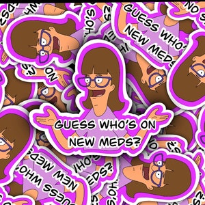 Sticker pour hamburger Bob&#39;s Burgers inspiré Gayle Sticker vinyle résistant à l&#39;eau