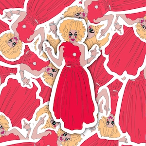 Ru Paul’s Drag Race inspired sticker Little Poundcake aka Alaska