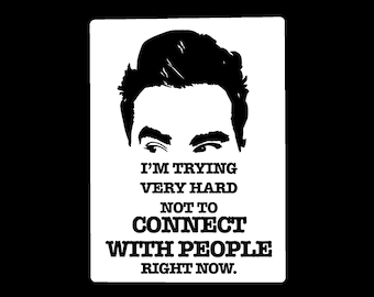 Schitt’s Creek Water Resistant Vinyl Sticker David Rose
