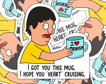 Bob’s Burgers inspired GENE BELCHER Water Resistant  Vinyl Sticker