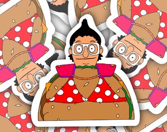 Gene Belcher Bob’s Burgers MOVIE inspired Water Resistant Vinyl Sticker