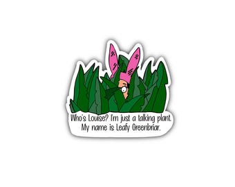 Bob’s Burgers inspired LOUISE BELCHER Water Resistant  Vinyl Sticker
