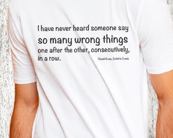 Schitt’s Creek inspired DAVID ROSE Short-sleeve unisex t-shirt