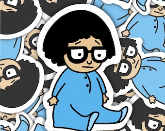 Bob’s Burgers inspired Baby TINA BELCHER Water Resistant  Vinyl Sticker