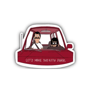 Bob’s Burgers inspired TINA  BELCHER learns to drive Water Resistant  Vinyl Sticker