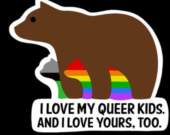 Mama Bear Pride Sticker: LGBTQ Support Vinyl Decal