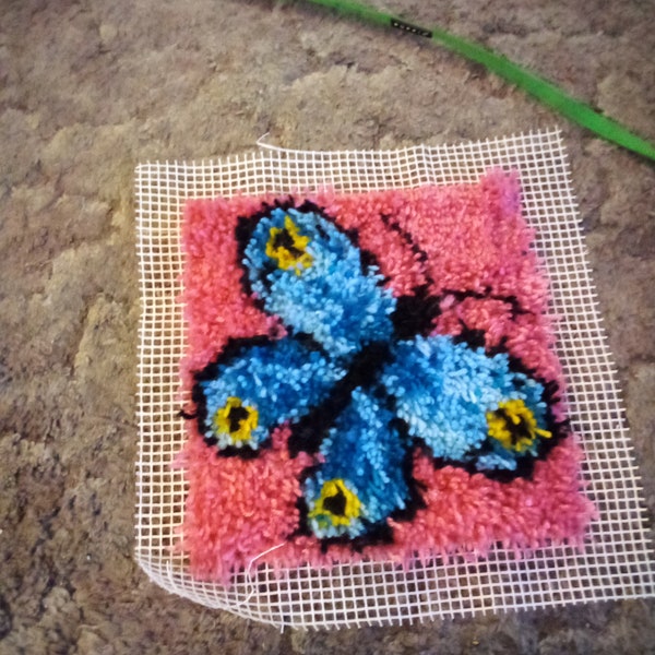 Latch Hook Pillow Etsy