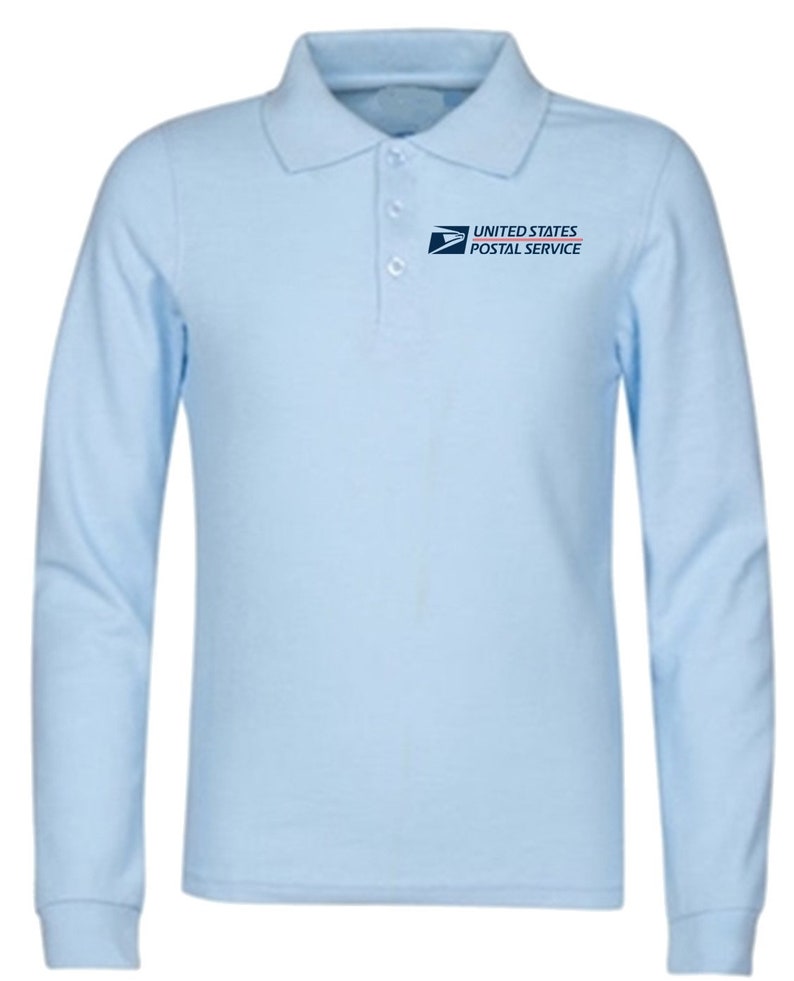 USPS Long Sleeve Polo Shirt US Postal Service Long Sleeve Etsy