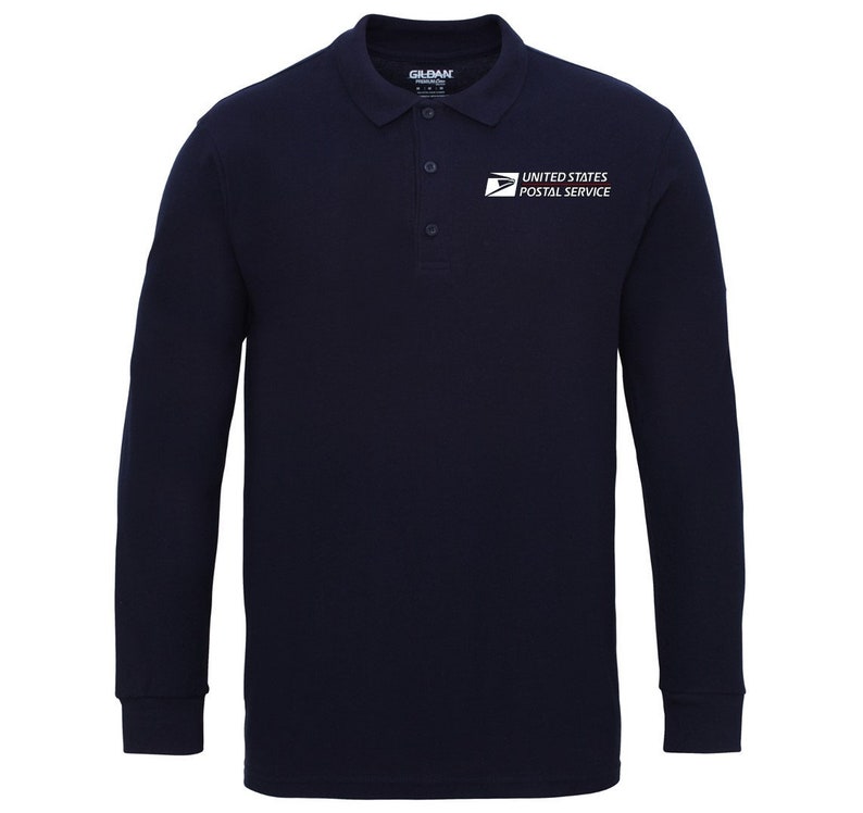 USPS Long Sleeve Polo Shirt US Postal Service Long Sleeve Etsy