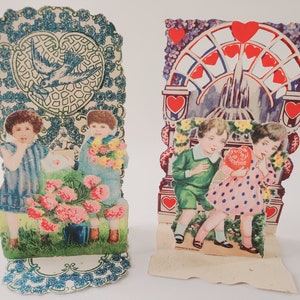 Antique Made in Germany 1920&#39;s 3D Valentines