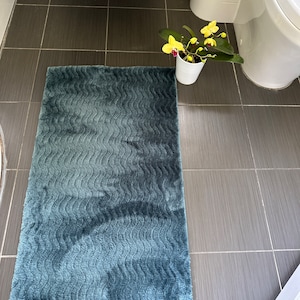 Bath Mat  Non Slip, Bath & Pedestal Mats, Design For Bathroom,  Soft, Absorbent And Slip Resistant