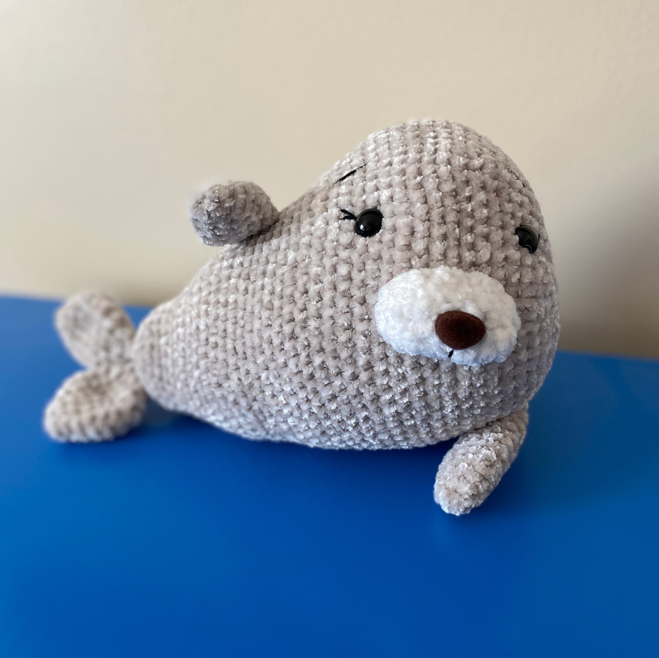 gray seal stuffed animal