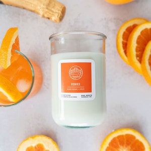 Venice Candle: Blood Orange Aperol Spritz Scented Coconut Soy Wax
