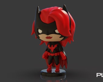 BatWoman - Figure - 3D Printed - Fan Art - Hand Painted or Ready to Paint Kit