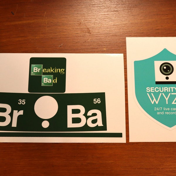 Wyze Camera Wrap Set with Wyze Security window decal | Breaking Bad Wrap for Wyze Camera | Wyze Camera Protection