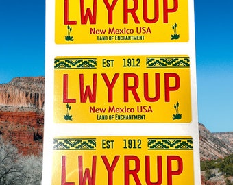 Mini Better Call Saul LWYRUP lawyer Up License Plate Sticker 