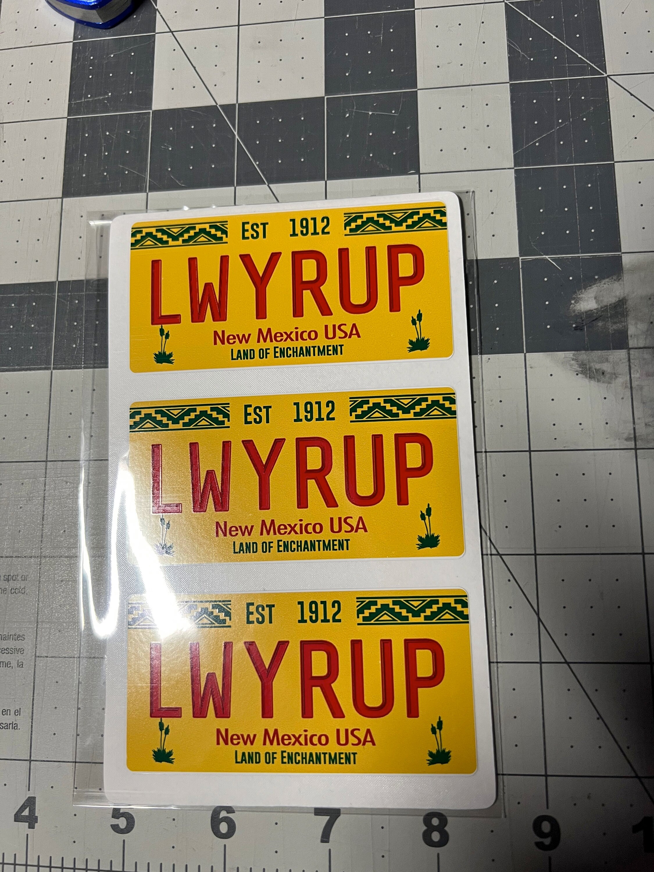 Mini Better Call Saul LWYRUP lawyer Up License Plate Sticker 