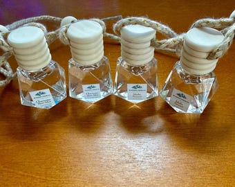 Handmade Car Diffuser | Clearwater River Mist Scent | Natural Wood Lid Fragrance