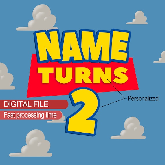 Personalized Toy Story Logo With Name and Age Etsy Australia