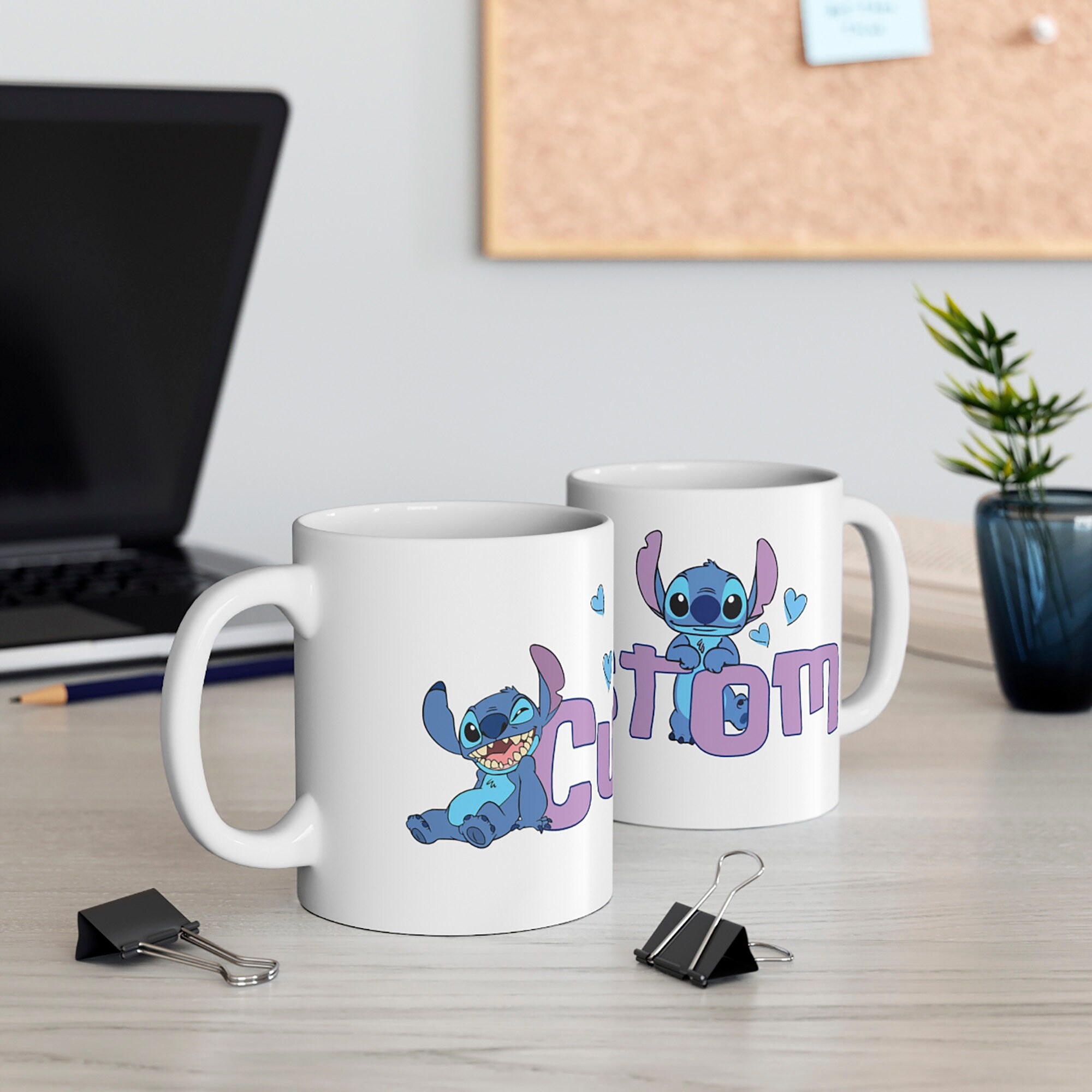 Personalized Stitch Mug Custom Disney Stitch Mug Stitch Name Etsy