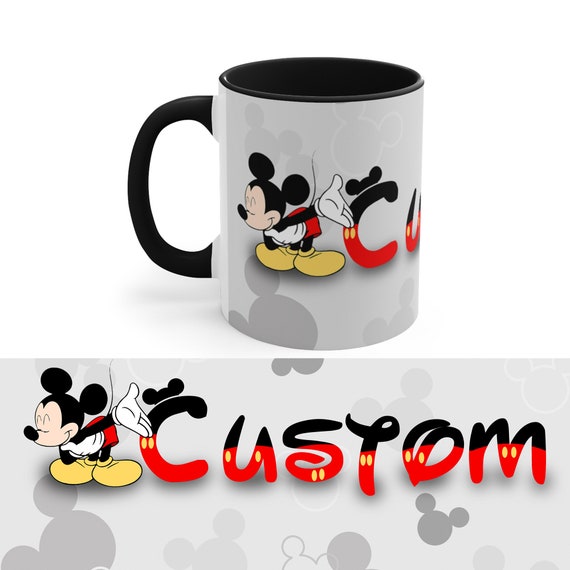 Personalized Mickey Mouse Mug, Custom Name Mickey Mouse Mug, Gift