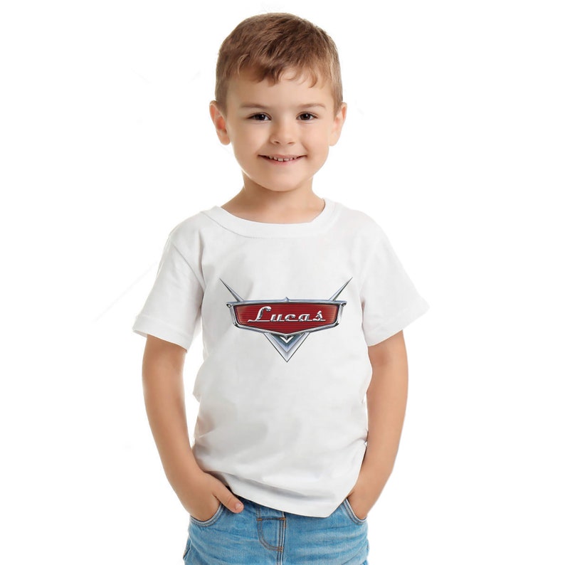 Personalized Disney Cars Logo With Name and Age Disney Cars Etsy