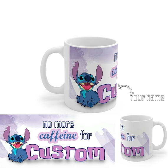 Personalized Stitch Mug, Custom Disney Stitch Mug, Stitch Name