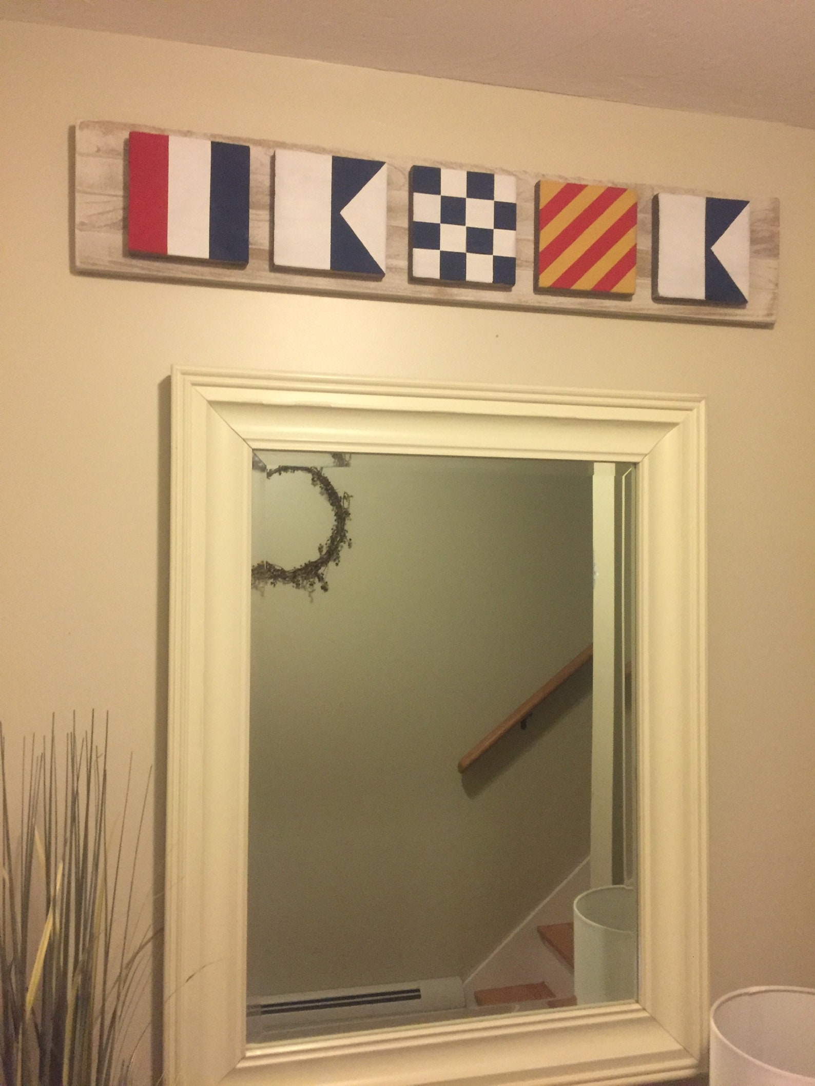 Nautical Flag Sign Personalize Navy Signal Flag Marine Signal Etsy