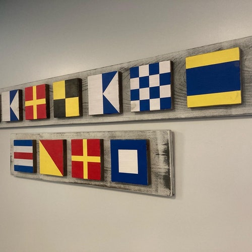 Nautical Flag Signs.customize Your Personal Nautical Flag Etsy
