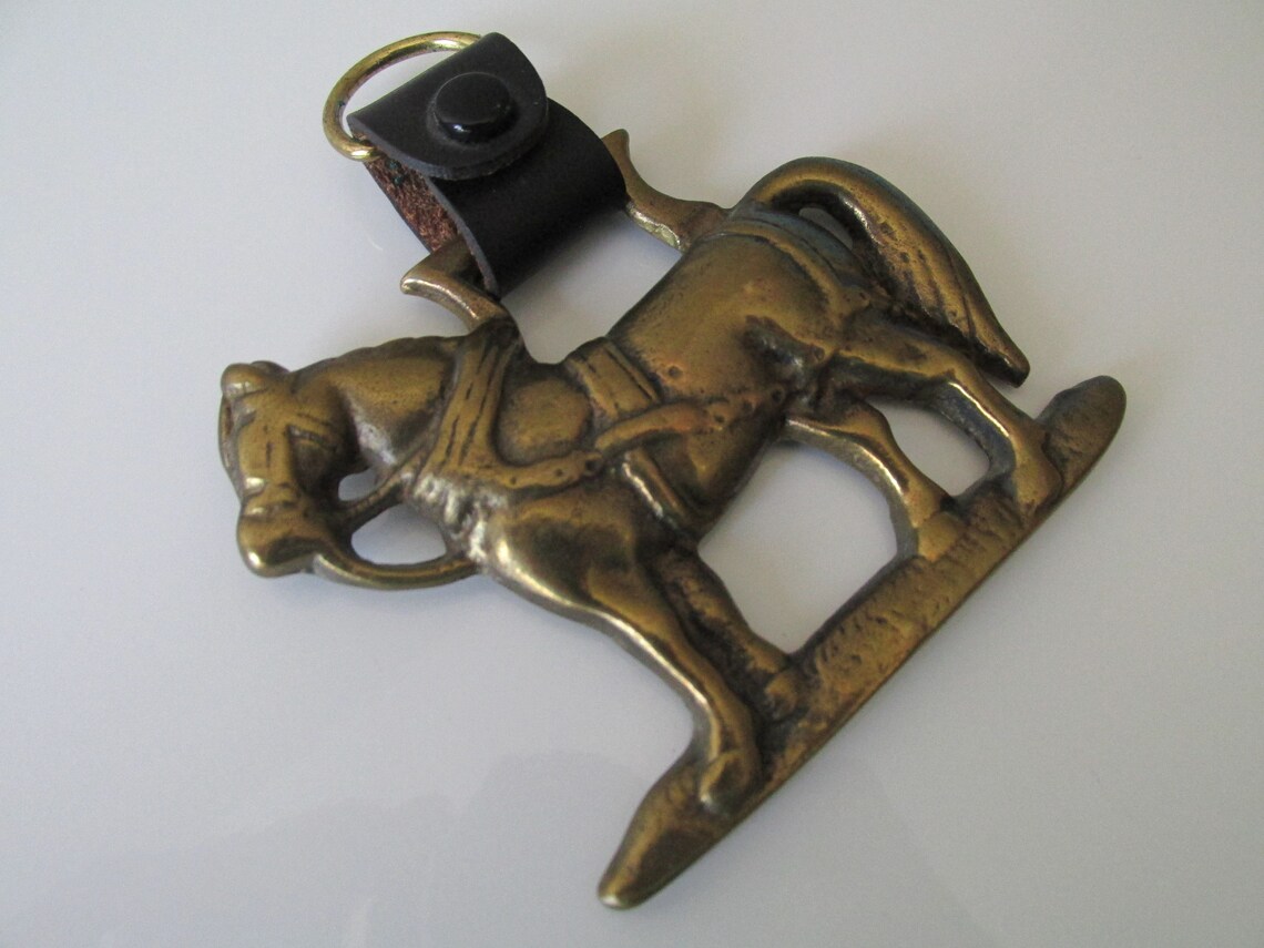 Horse Brass Wall Decor Vintage Horse Hanging 1970s Horse Etsy