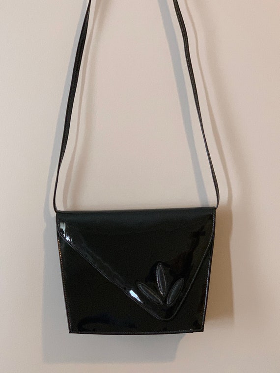 Black Shoulder Bag, Vintage Cabrelli Canada Handb… - image 7