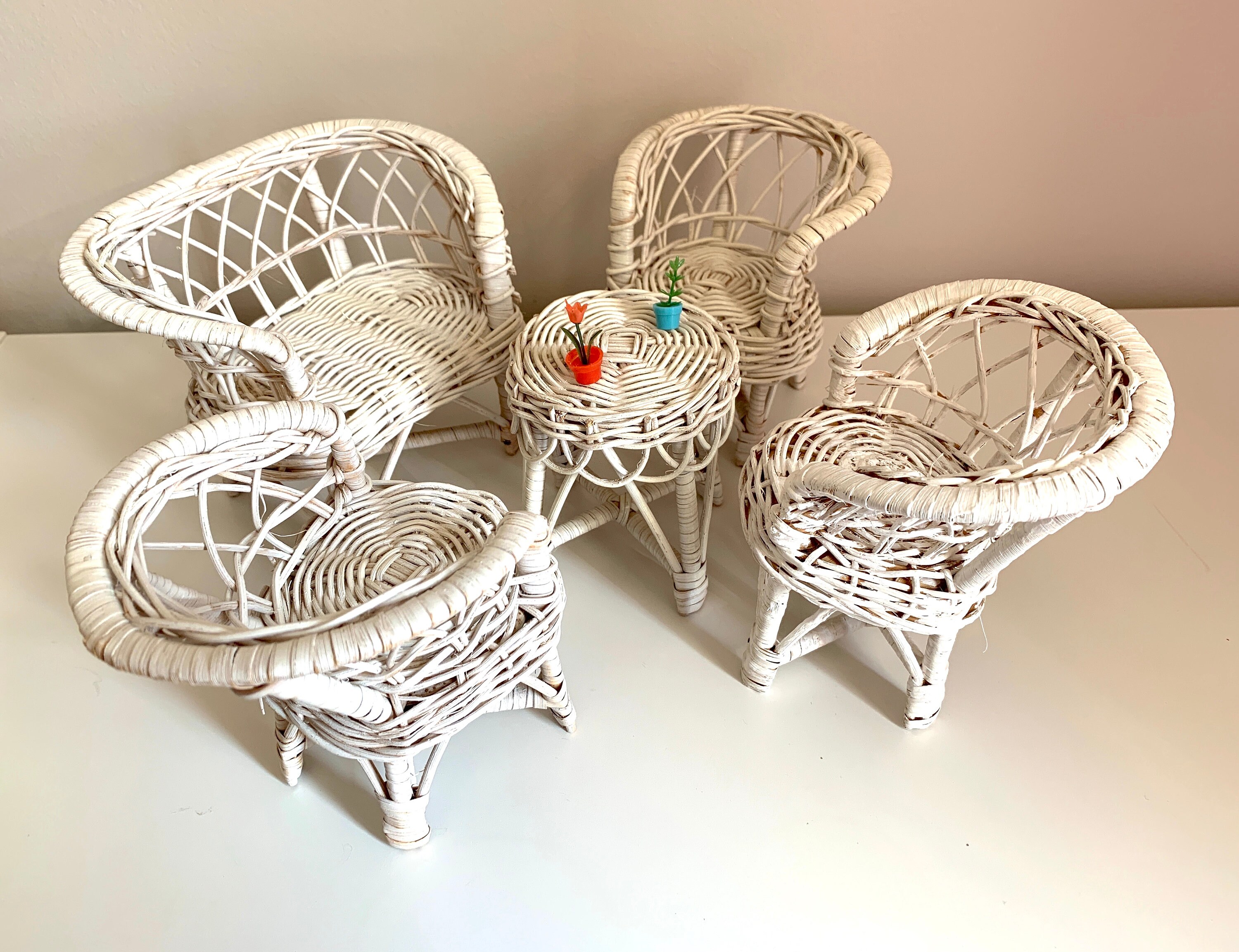 Wicker 2024 dollhouse furniture